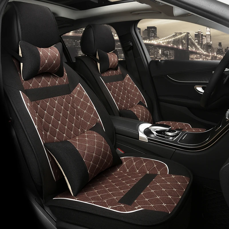 PVC leather pu flame retardant car seat covers cushion for mercedes rav4 honda crv lexus toyota prius