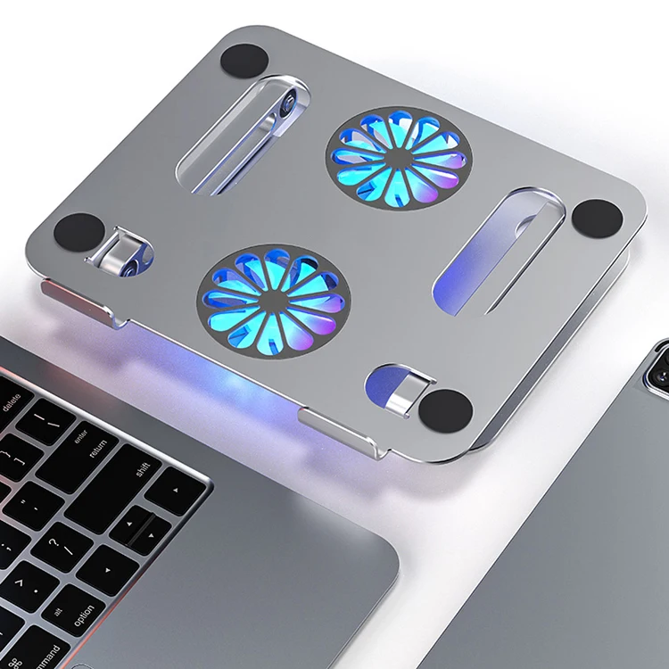 8 уровней регулируемая Портативная подставка для ноутбука из алюминиевого сплава эргономичная складная с регулируемой высотой Macbook