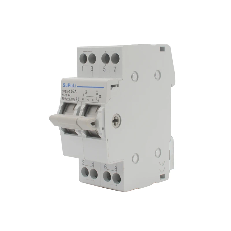 SF219G 40A 63A 400 В модульный переключатель переключения MTS Din-рейка двойной выключатель питания ручной