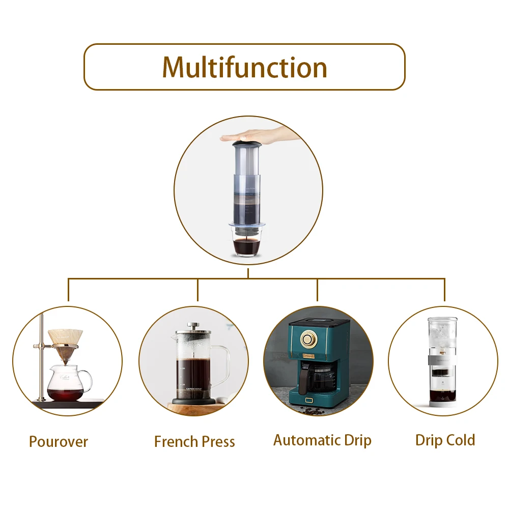 Portable Coffee Maker Air-Press Drip Coffee Machine Espresso French Press thavel mug french press