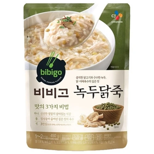 
Factory Wholesale Organic Healthy Green Bean Chicken Instant Porridge In Korean 