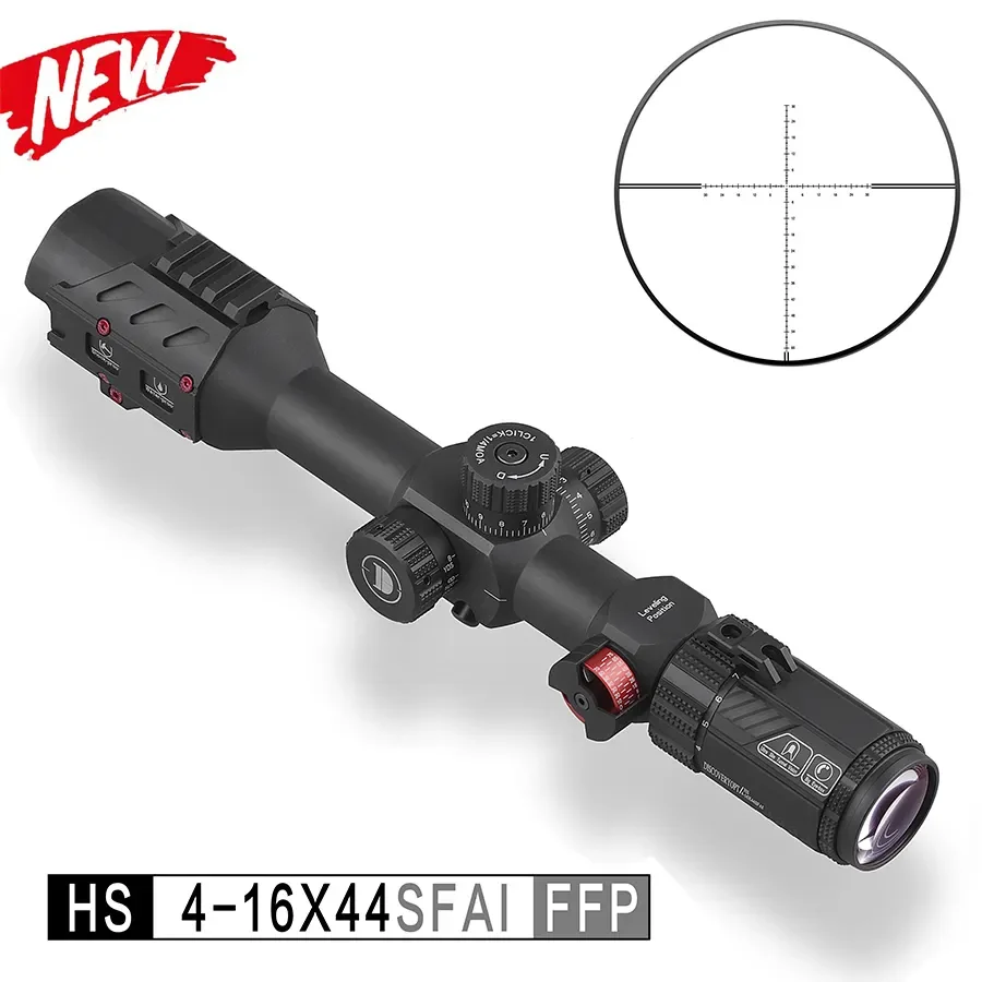 Discovery Optics HS 4-16X44SFAI FFP Reticle Scope Optica Waterproof Fogproof Shockproof with Long Range 4X Magnification