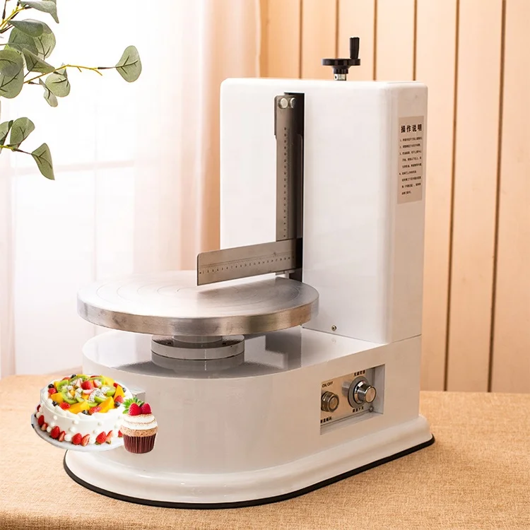 Commercial birthday cake decorating machine cake polishing machine cream plastering machine