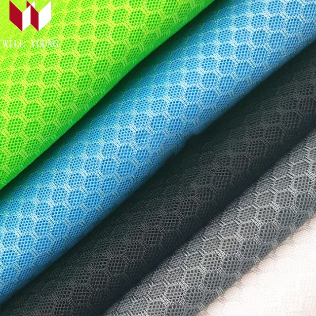100%Polyester Honeycomb Sandwich Fabric  3D Air Mesh Fabric For Cushion