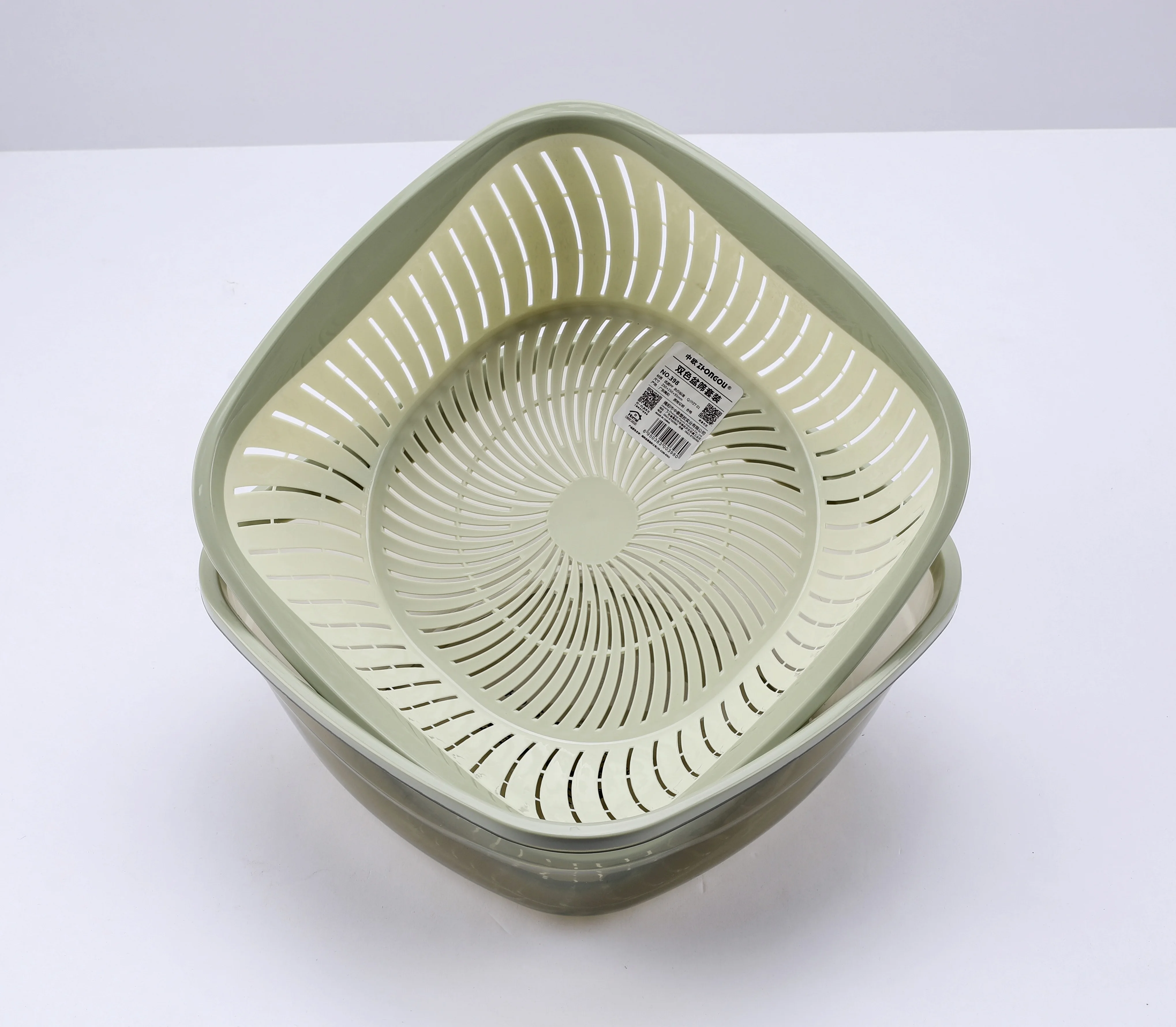 
Various Color Round Kitchenware Plastic Mesh Sieve 