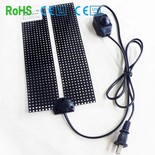 Manufacture for far infrared carbon crystal heating panels 4w far infrared electric heat mat reptile heating pad