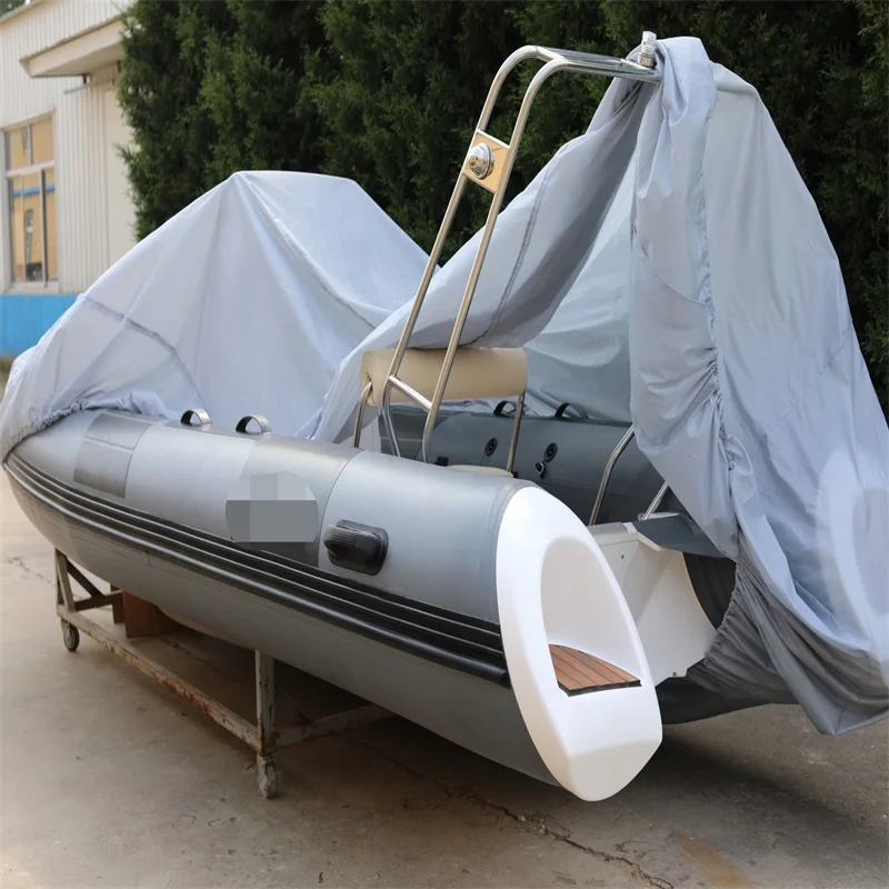 520cm luxury durable fiberglass bottom rib boat for sale