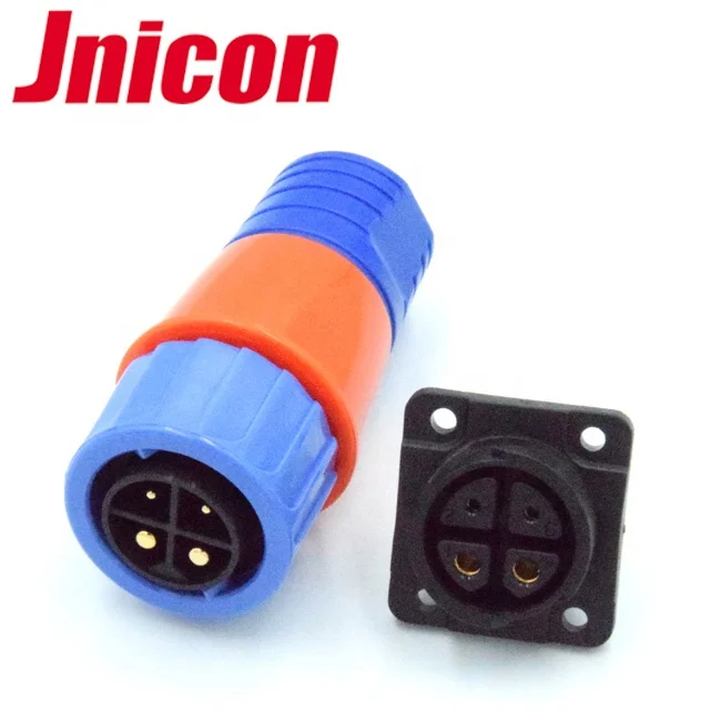 
PA66 Material M23 Push Lock 50A 500V Waterproof Circular Connectors For E Scooter 