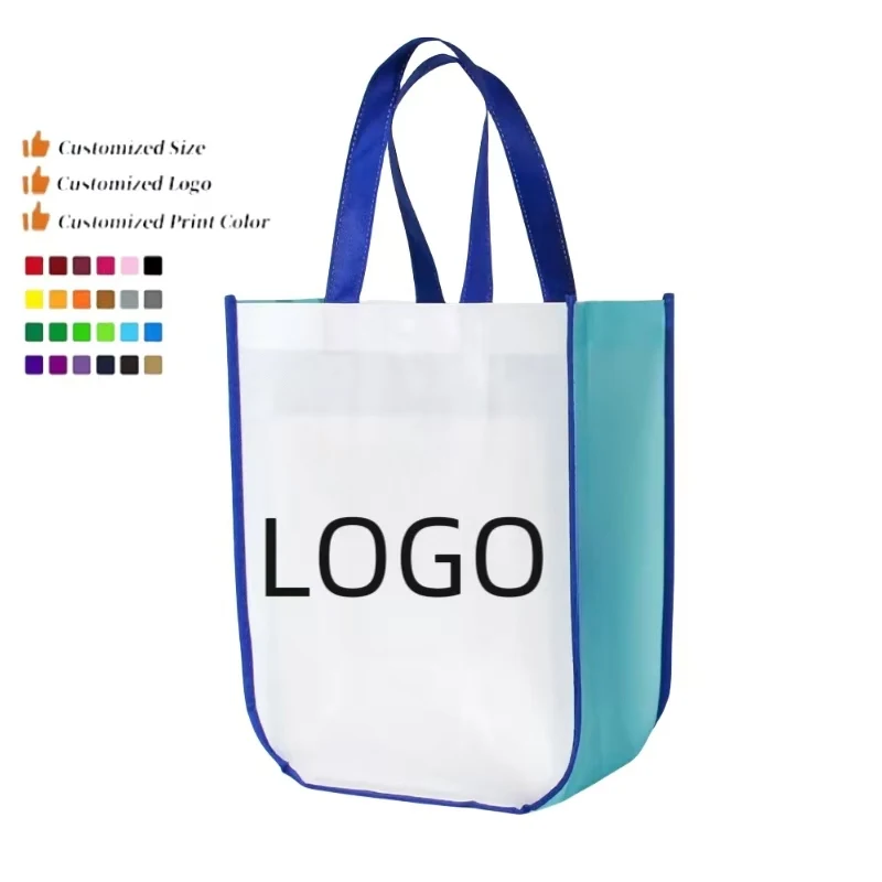 Wholesale Custom Personalized Non woven bag Promotional Reusable Cloth Shopping Tote Bags pp laminated non woven shopping bag
