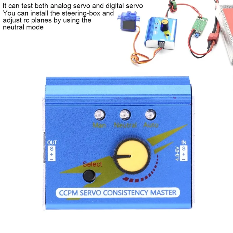 
Cheapest Factory Price Metal Servo Rc Esc Servo Tester 