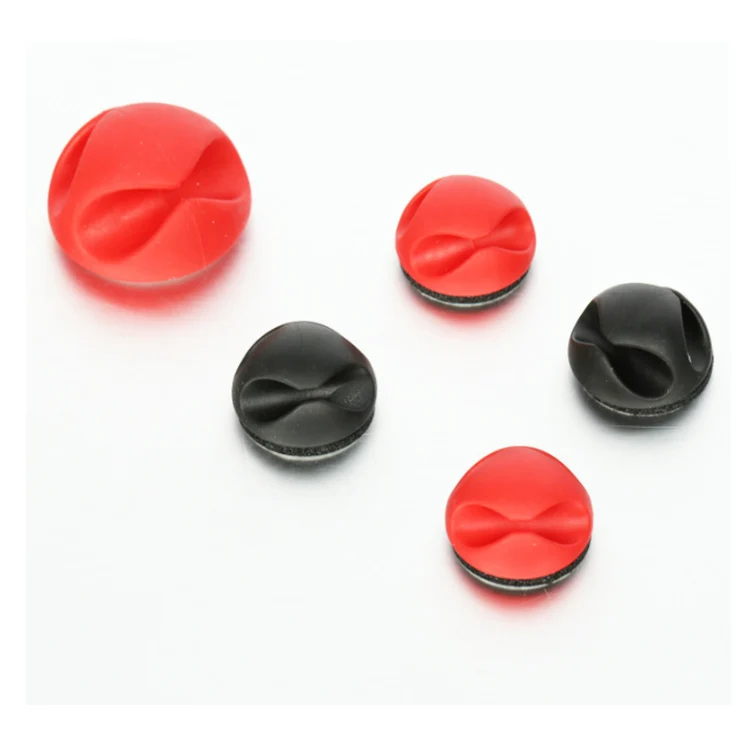 Practical Durable Tidy usb line holder mouse line wire earth rod clamp silicone tpr cable clip cable clamp