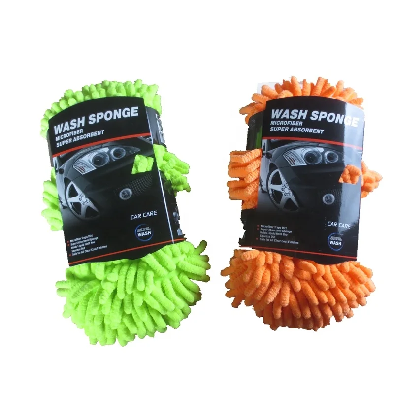 
Microfiber chenille car wash sponge with handle Good quality Car wash chenille sponge Polyester and Polyurethane use for car w 