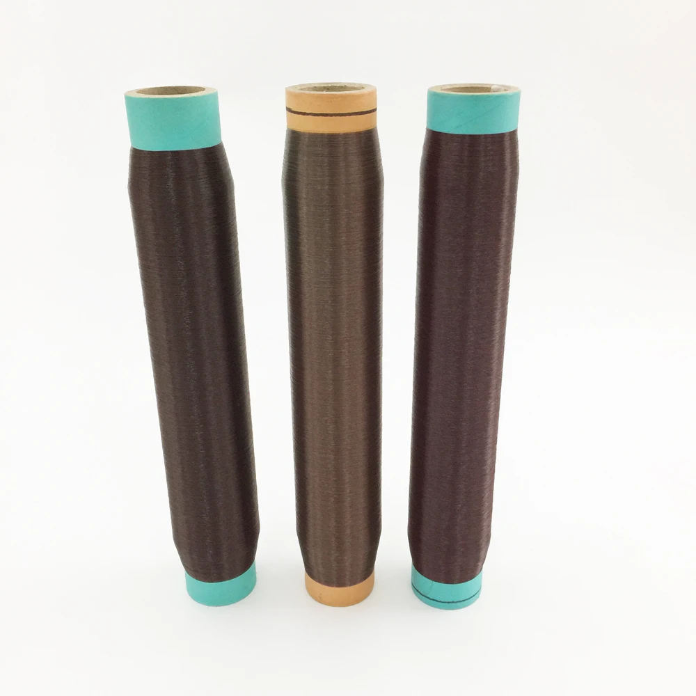 0.155mm Brown Color PA6 Polyamide Nylon Monofilament Yarn for Hair Donuts