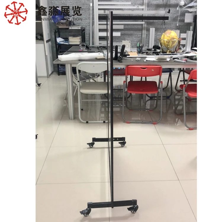 Portable Free Standing Acrylic Barrier 900X1500mm with Wheels Fast Delivery Floor