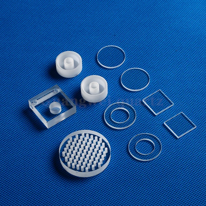 Настраиваемая прозрачная пластина из кварцевого стекла с высоким коэффициентом пропускания 92-99.5%, прозрачная пластина из кварцевого стекла