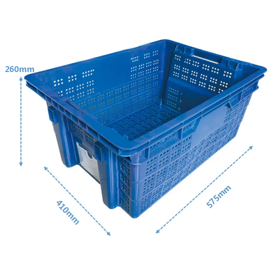 Ergonomic Handling Plastic Crate With Sturdy Construction Reducing Strain Crate Plastic For Transport And Display