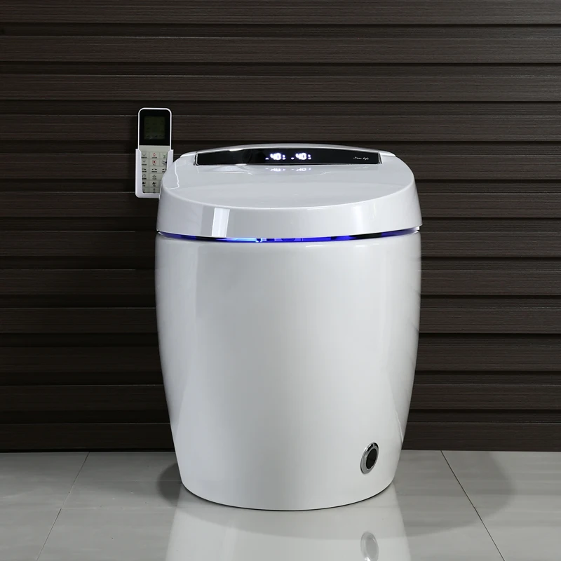 Floor Mounted Wc Automatic One Piece Toilet Bowl Intelligent Ceramic Smart Toilet Commode