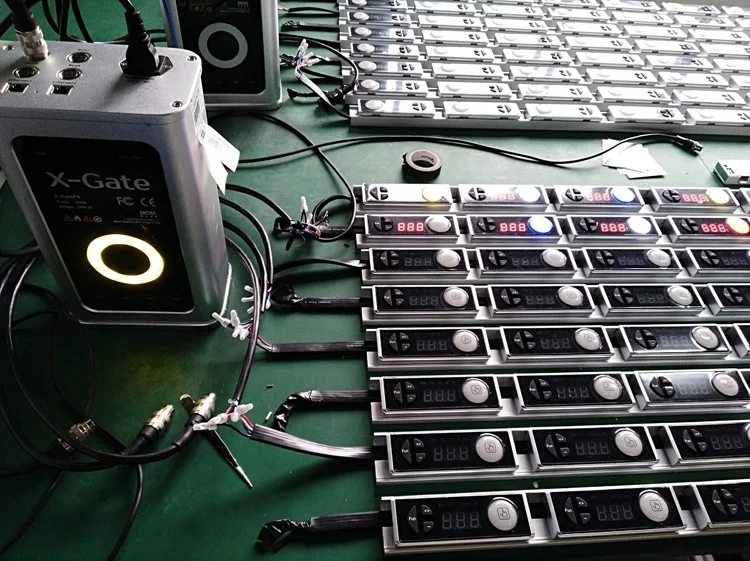 Sophia storage bin pick to light PTL modules with screen display for rack shelf