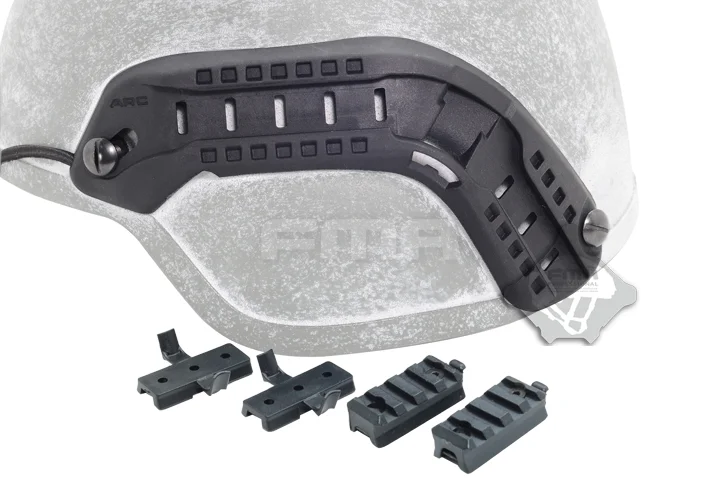FMA ARC Rails - ACH Mich2000 with helmet rail system accessory TB923 on both sides