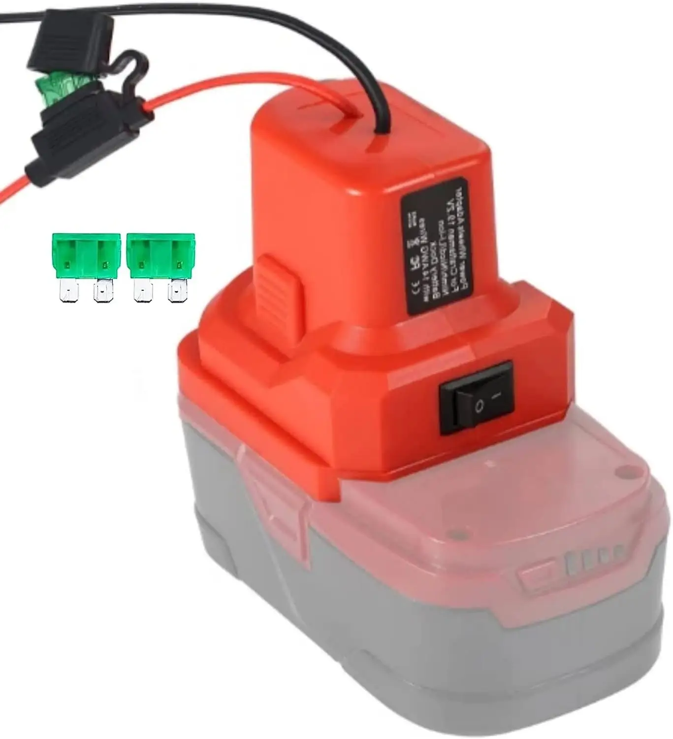 DIY adapter for Craftsman Battery,19.2V Battery DIY Converter Kit with Switch,30Amp Fuses 14AWG Wire Power Wheels Adapter