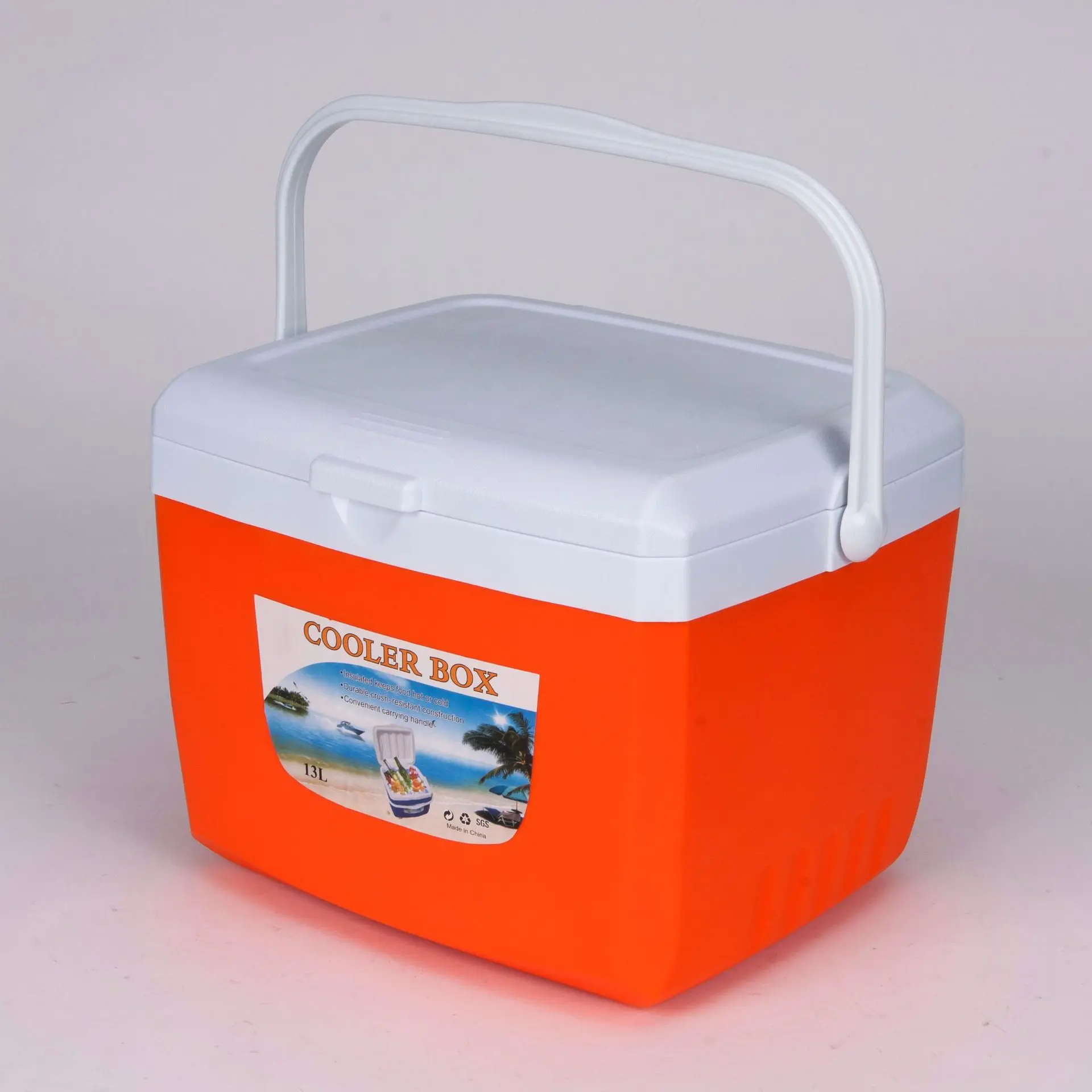 JW-107 Outdoor mini portable 8L ice cooler insulation box camping refrigerated box food grade plastic cooler box