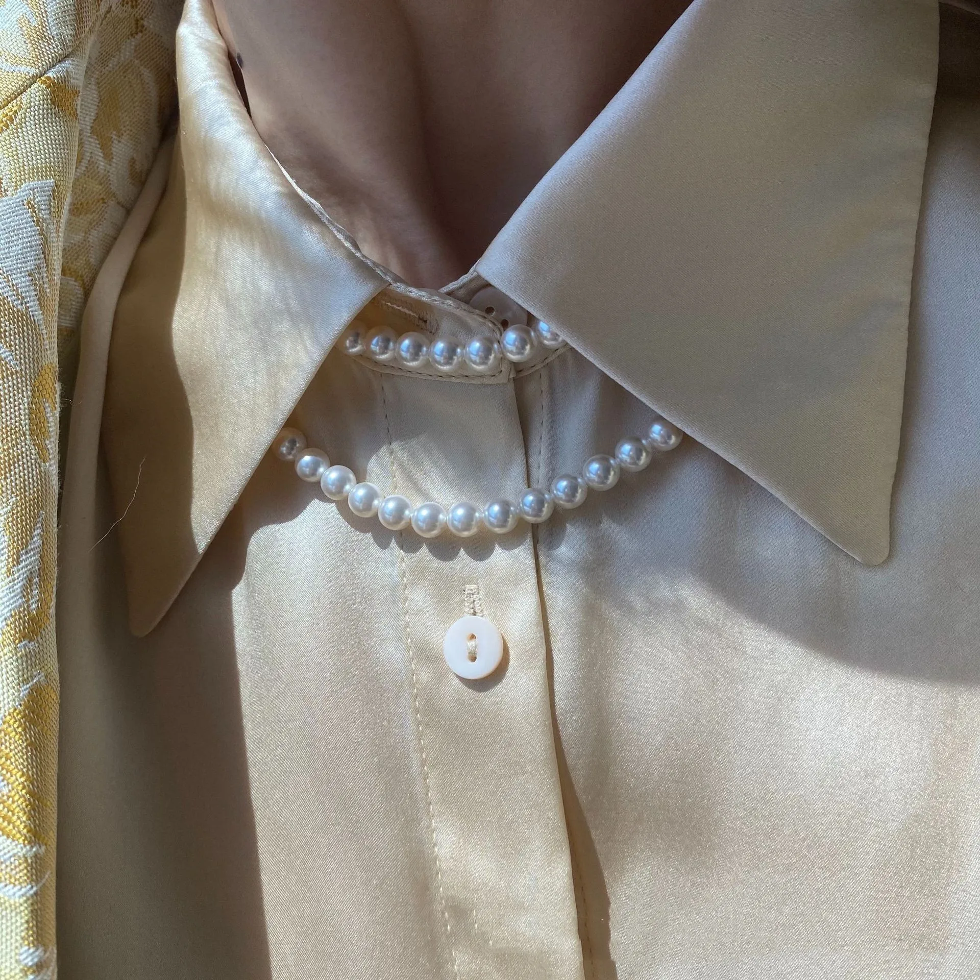 Vintage Crystal Freshwater 6mm 8mm Pearl Choker Necklace Real Pearl Necklace Women