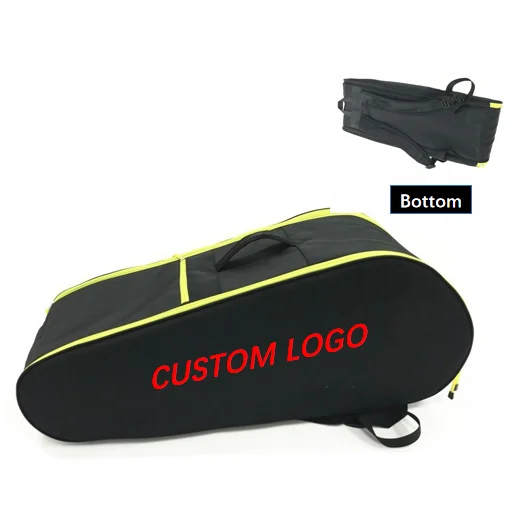 Customized 12 Racquets Badminton Bag  Dry and Wet Separation Storage Bag Sports collapsible Multi-layer Tennis Bags