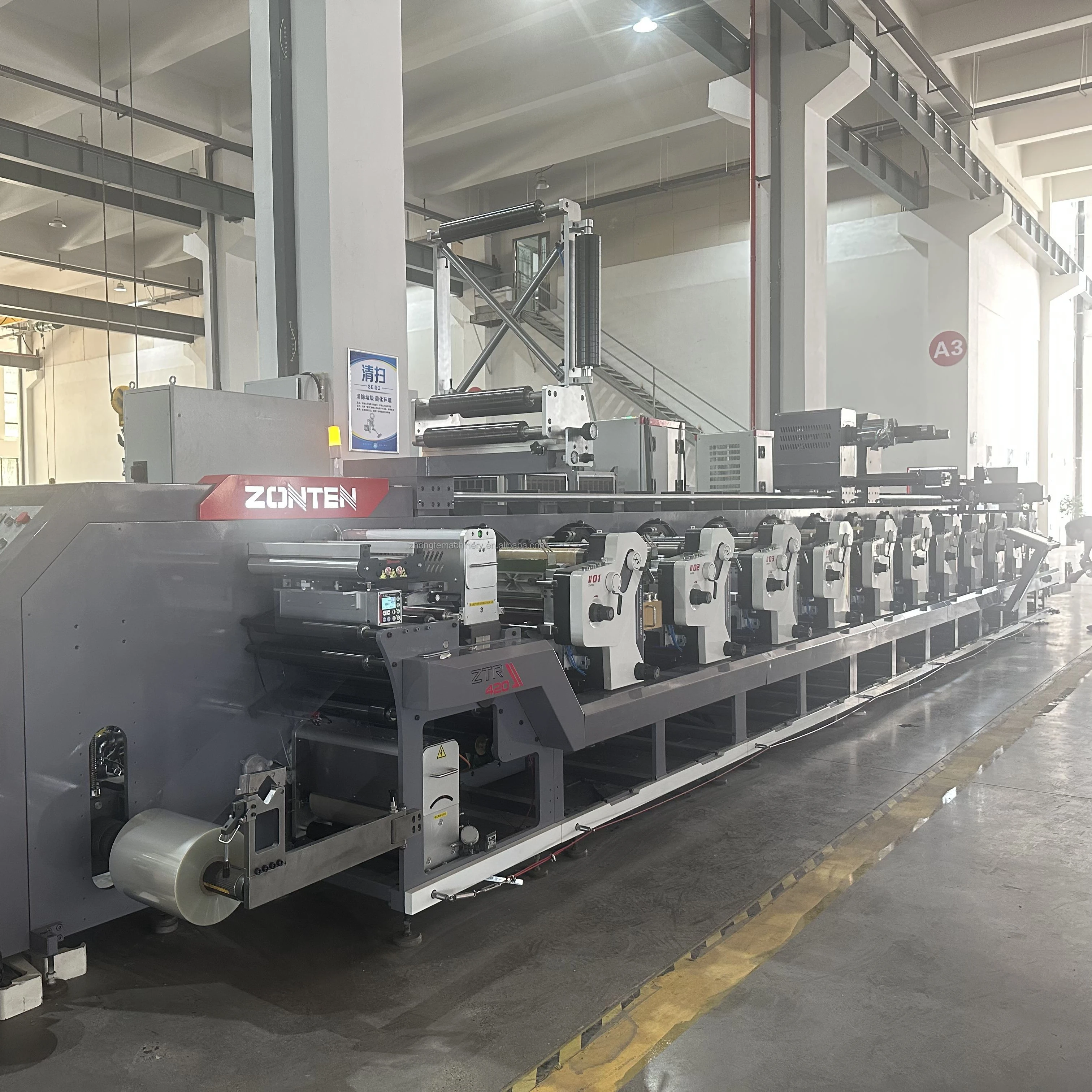 New Horizontal Unit Type Flexo Printing Machine for Label and Sticker Printing