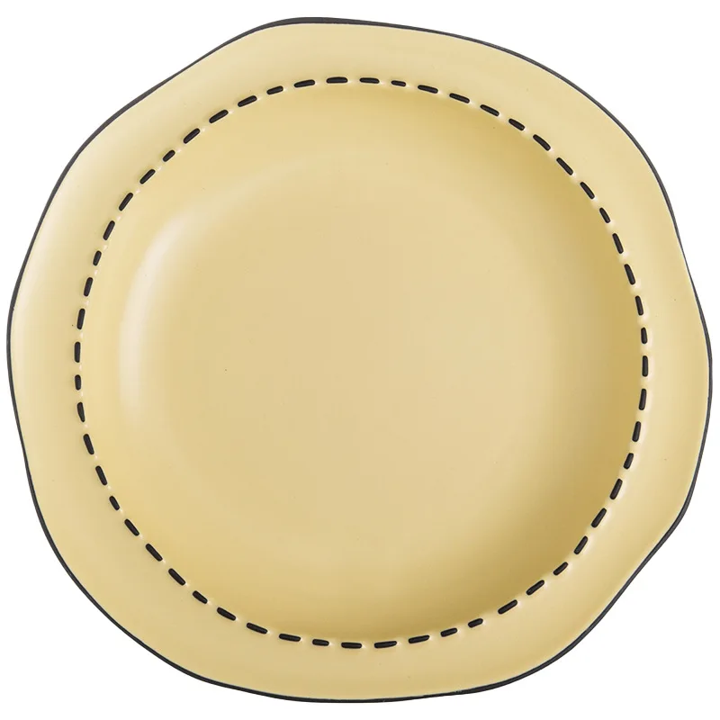 China top seller 2022 tableware irregular shaped ceramic dinnerware sets macaron color dishes pot bowls ceramic plates for home