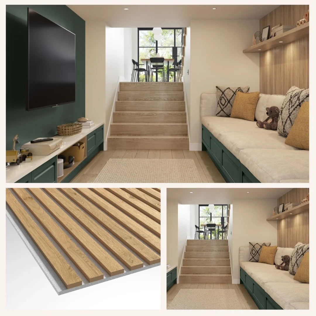 Custom Akupanel White Oxide Wooden Slat Acoustic Panels Slated Decorative Acoustic Panel Soundproof Acoustic Wall Panel