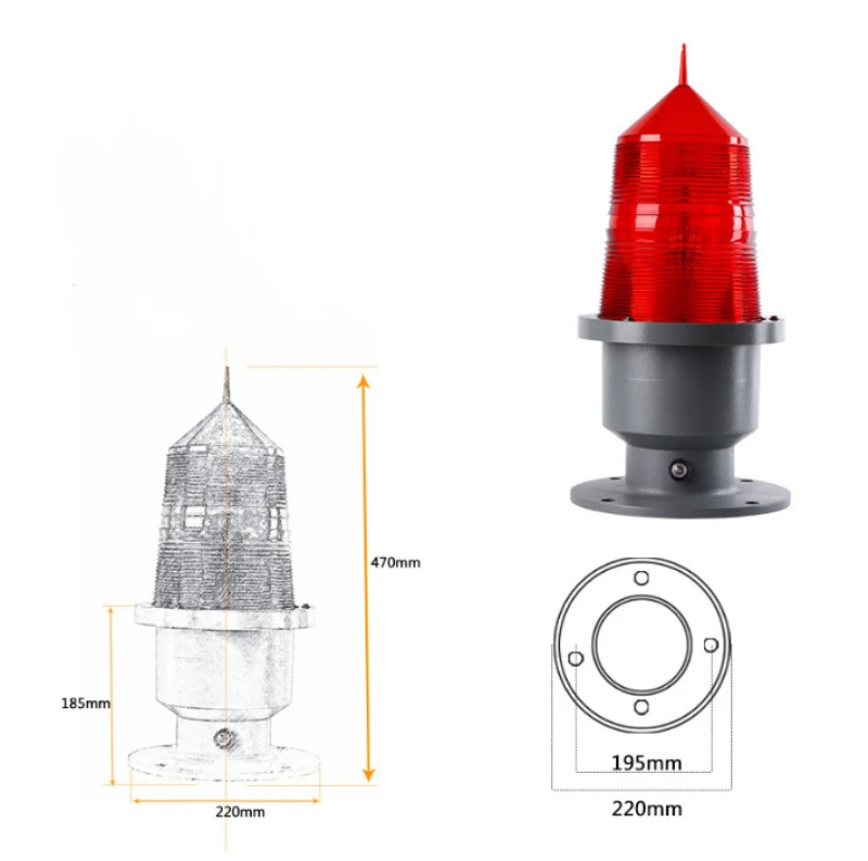 
Waterproof IP66 12v LED portable signal beacon marine driving lights 