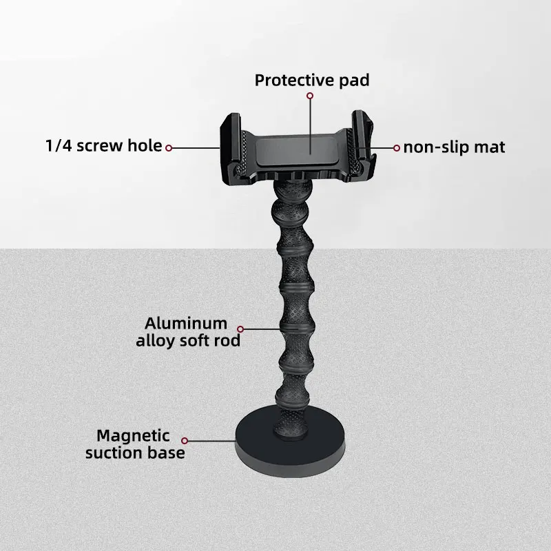 Magnet Mobile Cell Phone Holder With Metal Plate And Magnetic Sheet In Car Mount Smartphone Stand
