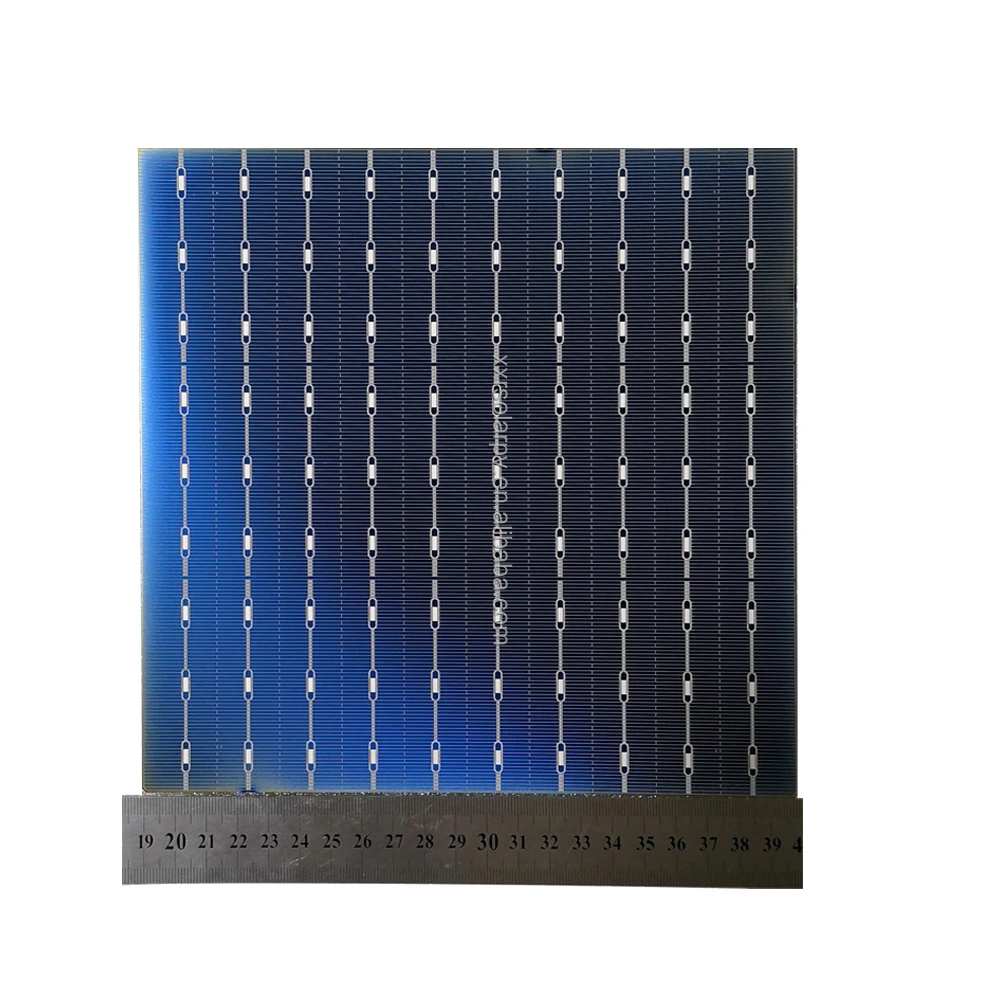 Half Cut Solar Cell 210 X 105 mm 9BB 12BB Bifacial Solar Cells for Hot Sale Half Cell Solar Panels