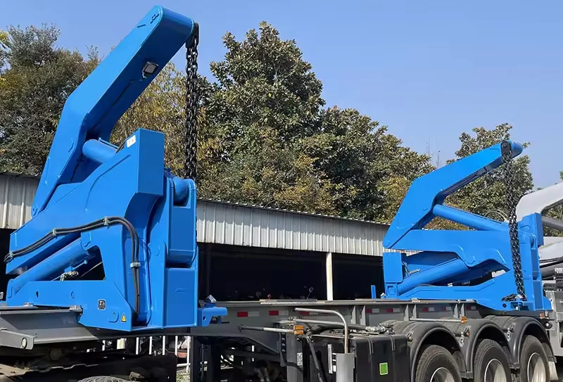 Высокое качество 37ton контейнер 40ft самозагружаемый контейнерный прицеп