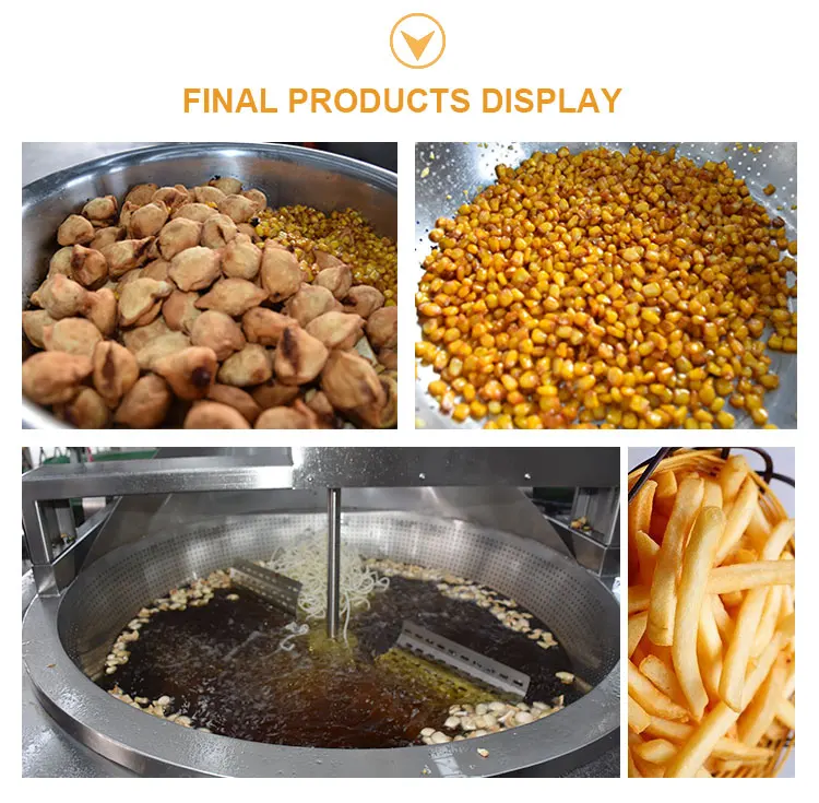commercial Industrial Gas Potato Chips Fryer Machine Continuous Deep Fryer Price