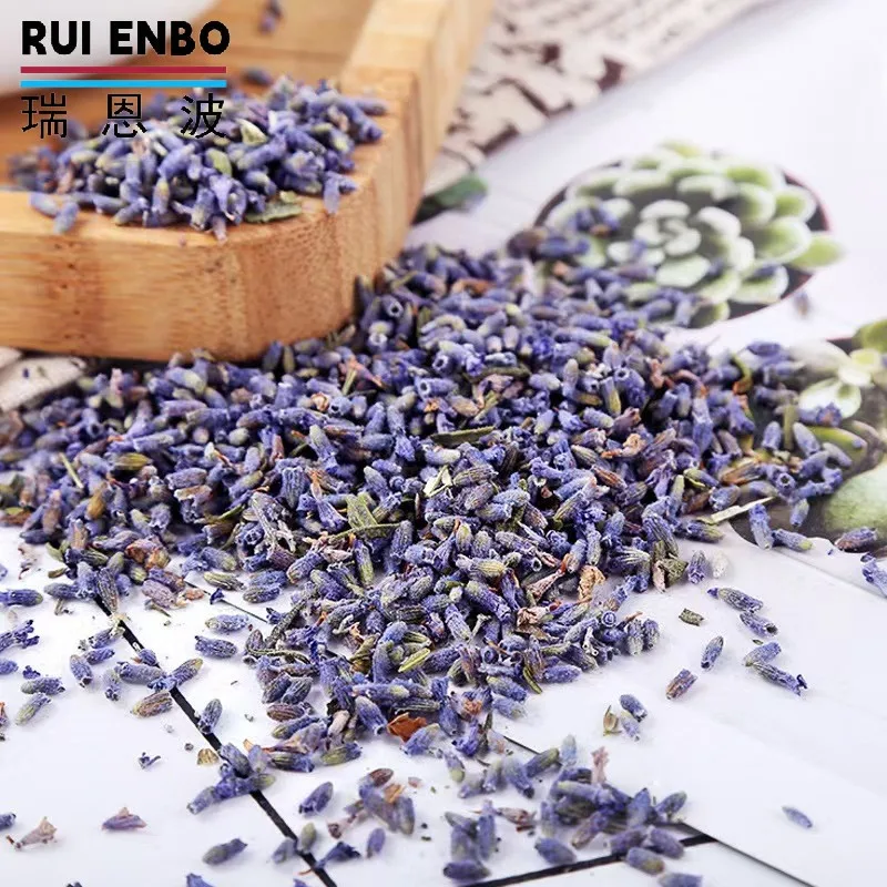 Organic Bulk Loose Green Tea with Fresh jasmine Flavor Dried Lavender Buds and Lavender Flowers Steamed Lavender Tea