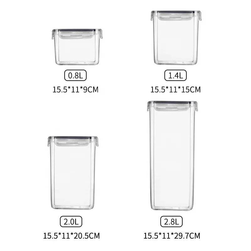 24 Piece Pack Plastic Airtight Dry Pasta Kitchen Organizer Pantry Organization Set Air Tight Food Storage Containers With Lids