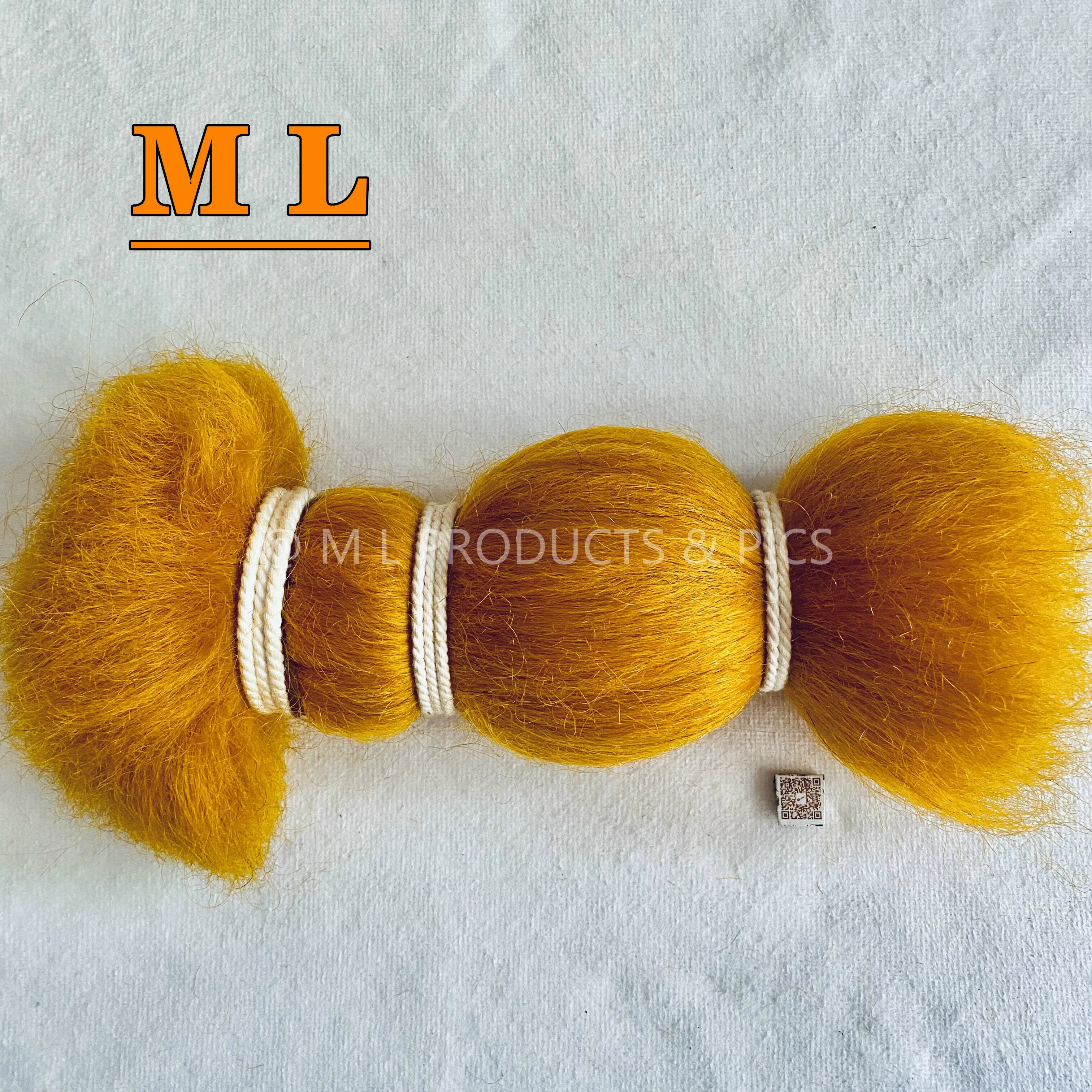yak hair 100% virgin yak tail hair golden color 8'-28'