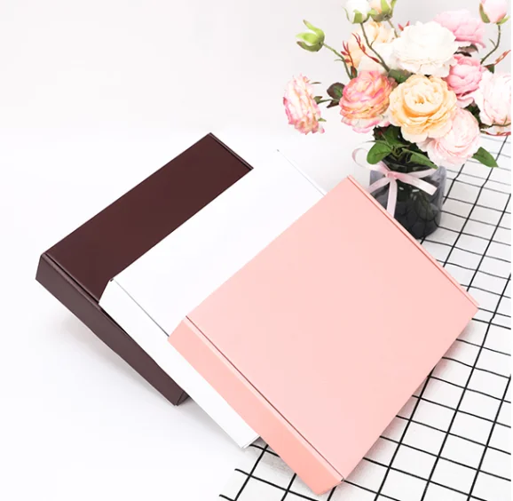
Manufacturers printed corrugated custom paper mailer box white folding box 