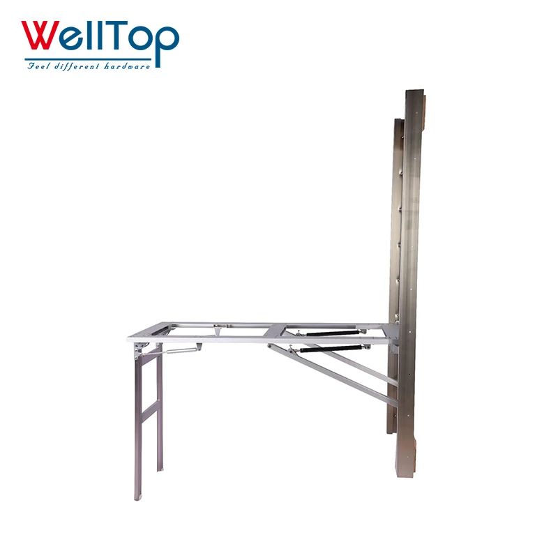 WELLTOP New Arrivals Furniture Accessories Adjustable Mount Fold Down Wall Table Hardware Hidden Frame Table Extension Mechanism