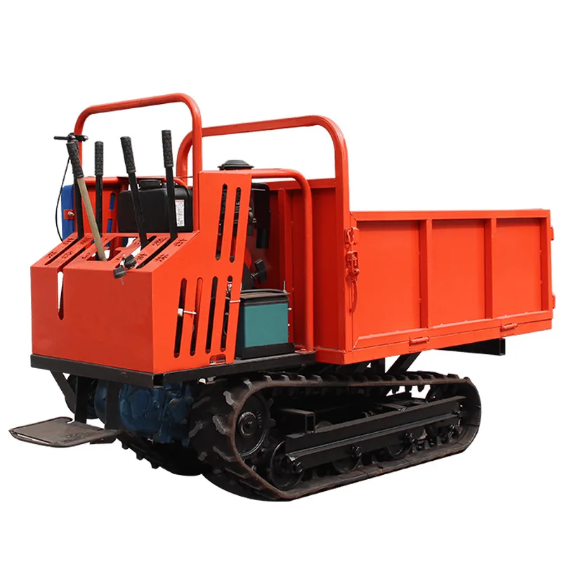 Super promotions 1ton 2ton Rubber tracked farm diesel use palm dumper mini truck crawler dumper