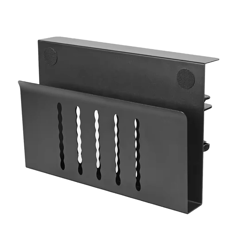 Under Desk Cable Management Tray Side Table Laptop Holder with Pen Holder