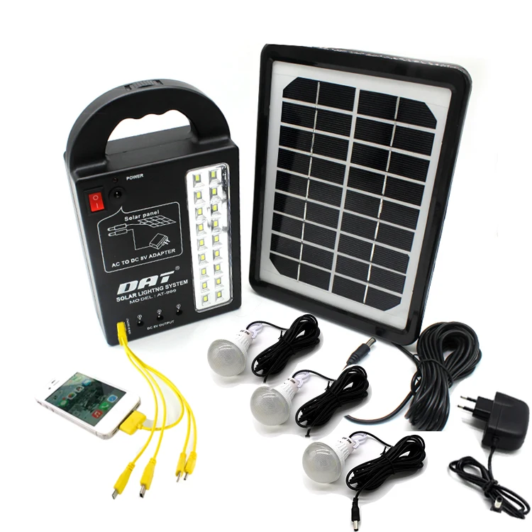 DAT Brand Solar home lighting system AT-999 hot sale solar energy led light