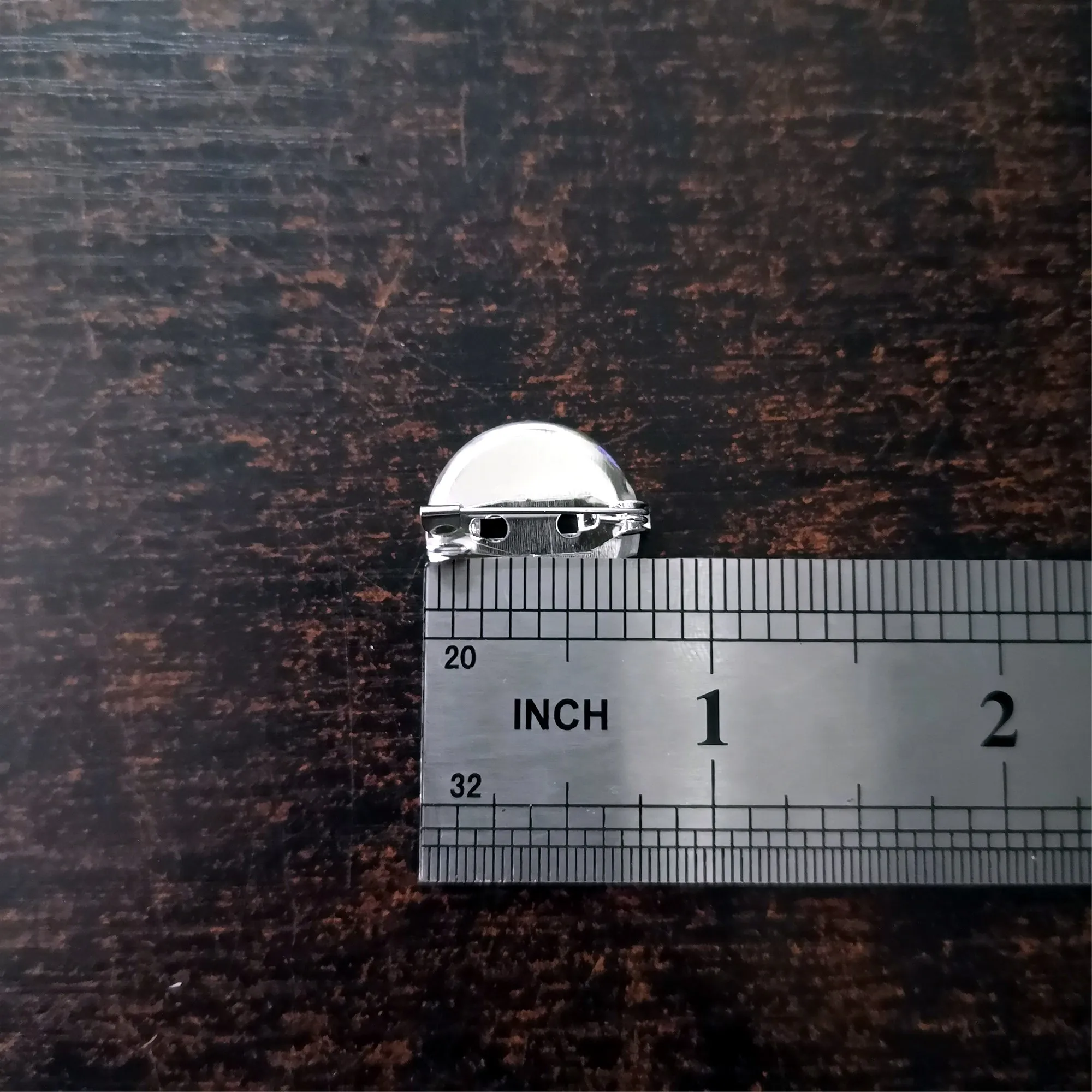 50pcs Rhodium Color 15 20 25 30 mm Round Brooch Base Cabochon Blanks Trays with Brooch Pins Cameo Cabochon Base Setting