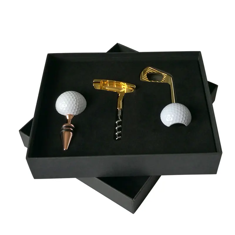 Luxury Golf Design Wine Set Gift Golf Wine Opener Set