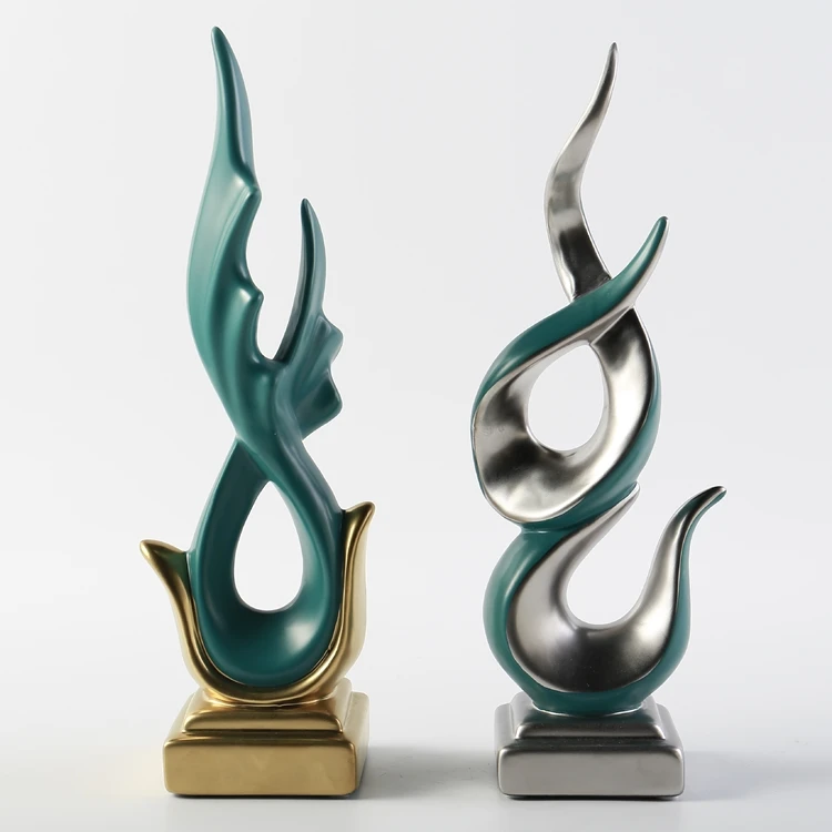 bulk european small hotel table electroplate ornaments unique modern home decoration item