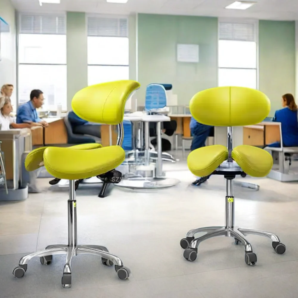 Hospital Chair Lab Stool Hospital Doctor Nurse Saddle Chair Ergonomic Saddle Seat Height Adjustable