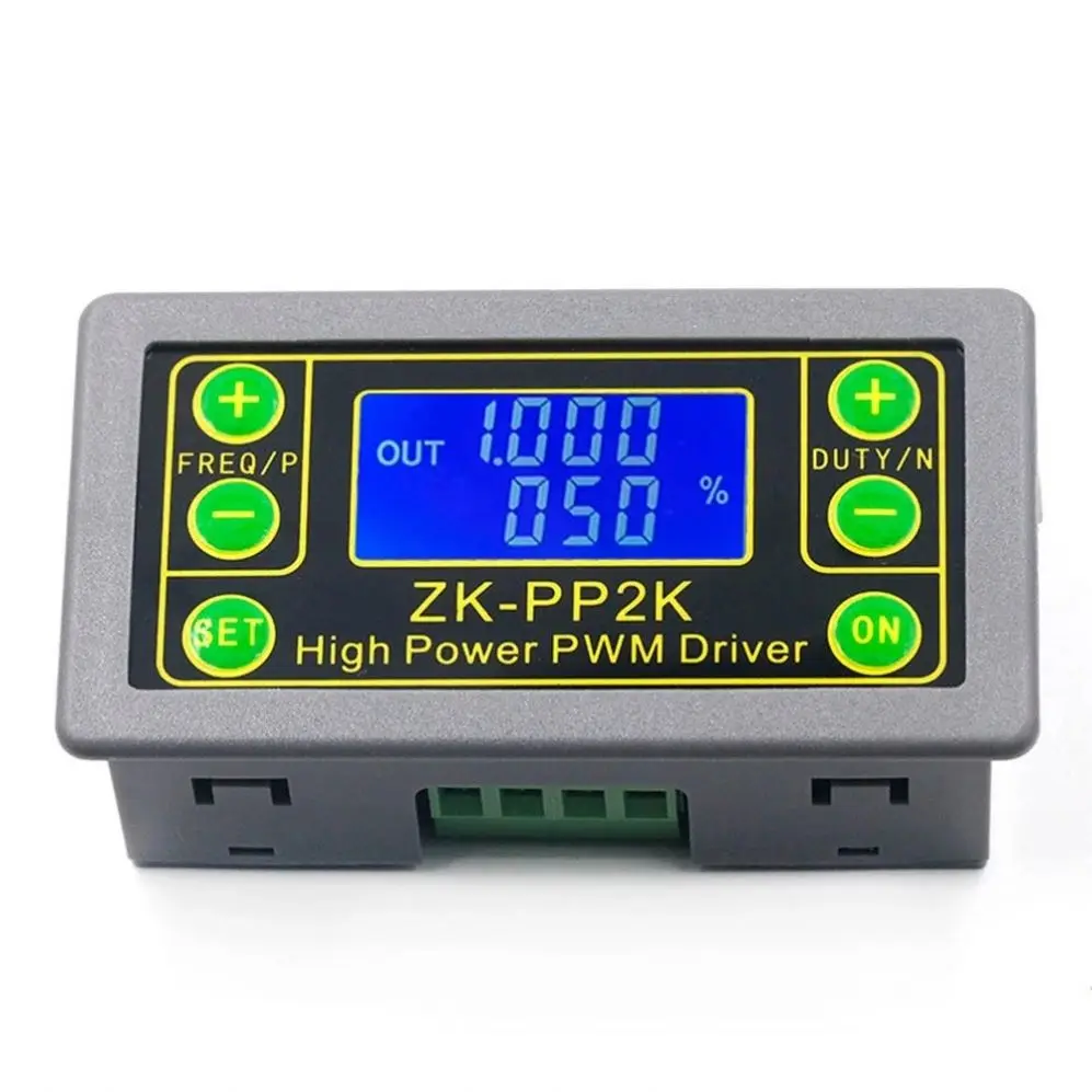 ZK-PP2K PWM Signal Generator 8A Driver Module for Motor/Lamp Dual Mode LCD PWM Pulse Frequency Duty Cycle Adjustable Module