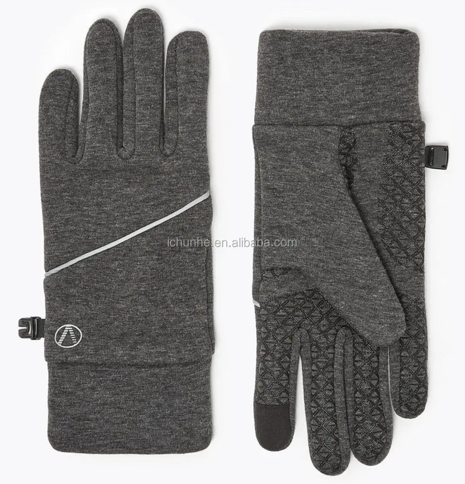 polar fleece winter glove riding ride bike polyester five fingers sport wind proof mitten touch screen glove