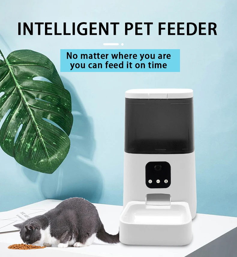Best Selling Multi Function Phone App Remote Control Smart Pet Feeders Intelligent Automatic Wifi Pet Feeder Duplicate Supply